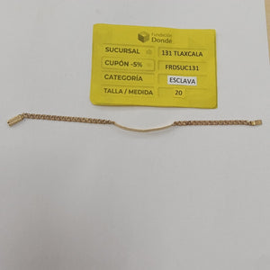 ESCLAVA ORO 14 K 2.5 GRMS (SEMINUEVO)