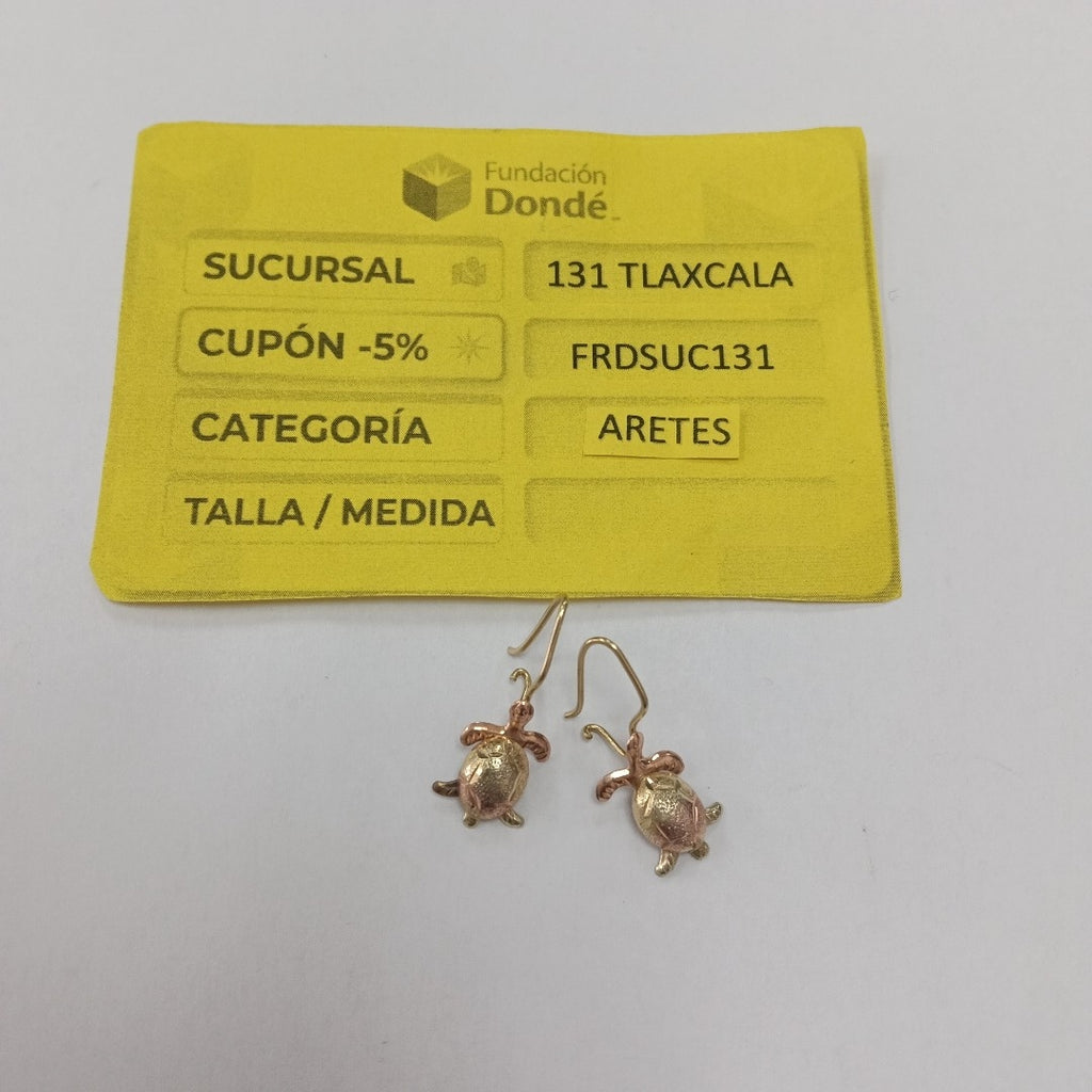 ARETES PAR ORO 14 K 1.5 GRMS (SEMINUEVO)