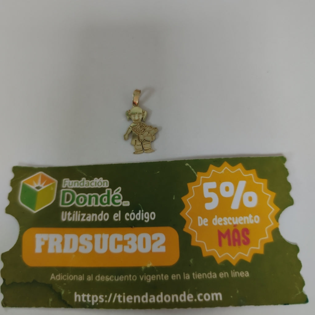 DIJE NIÑA 10K 1 GR (NUEVO)