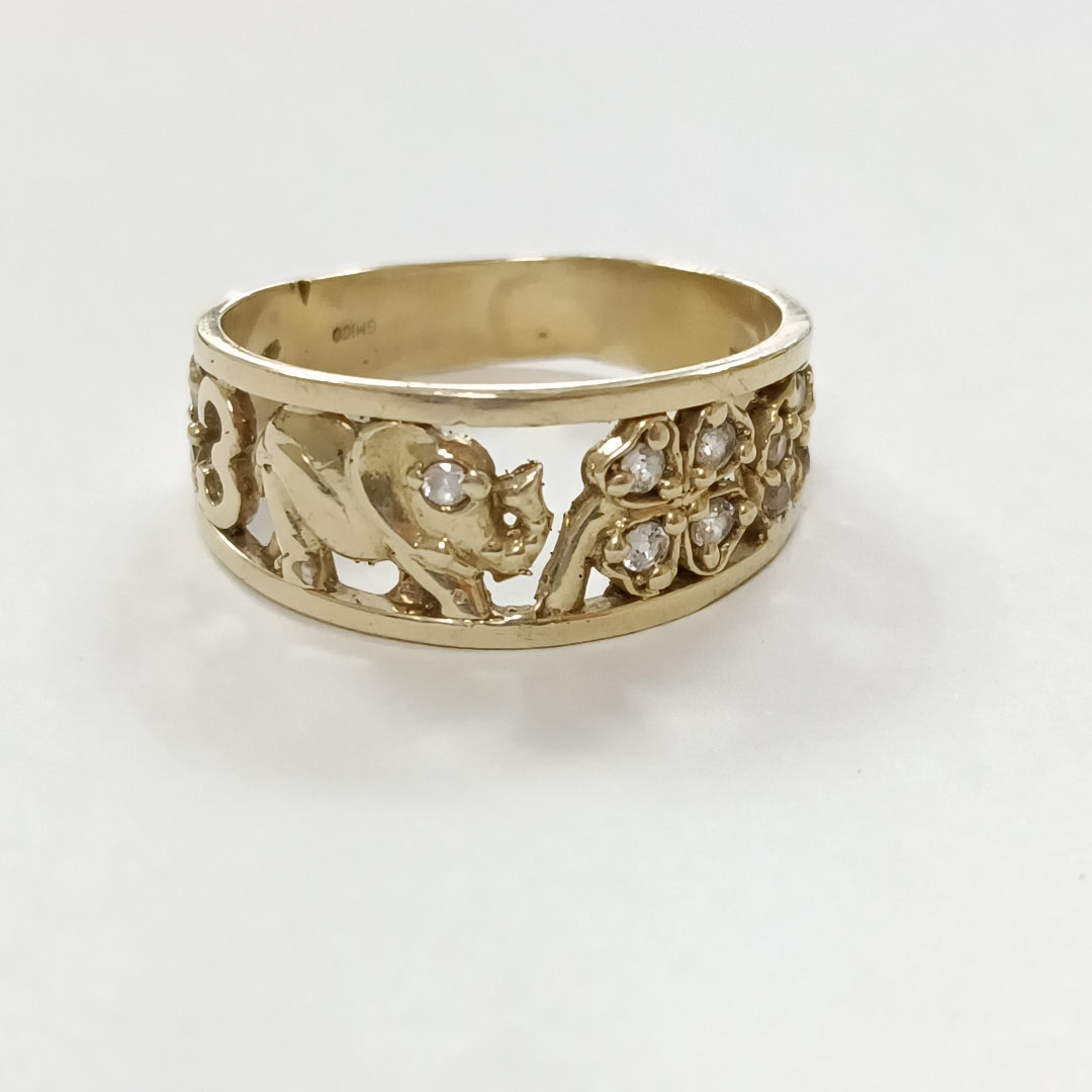 ANILLO ORO 10 K 3.3 GRMS (SEMINUEVO)