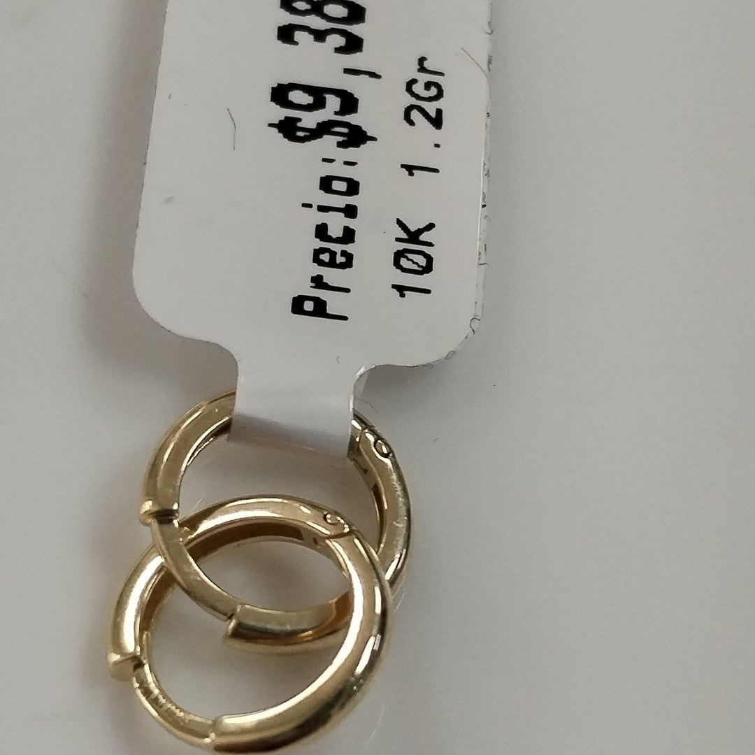 ARETES ARRACADAS LISAS 10K 1.2 GR (NUEVO)
