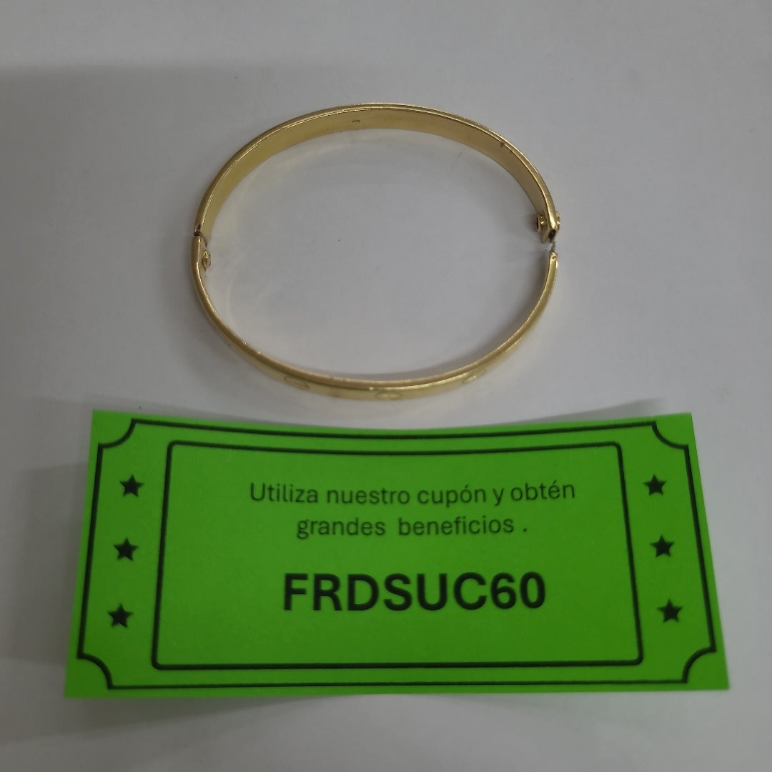 PULSERA RIGIDA ORO 18 K 35,20 GRMS (SEMINUEVO)