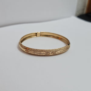 PULSERA RIGIDA ORO 10 K 5,50 GRMS (SEMINUEVO)