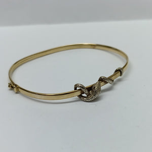 PULSERA RIGIDA ORO 14 K 5,20 GRMS (SEMINUEVO)