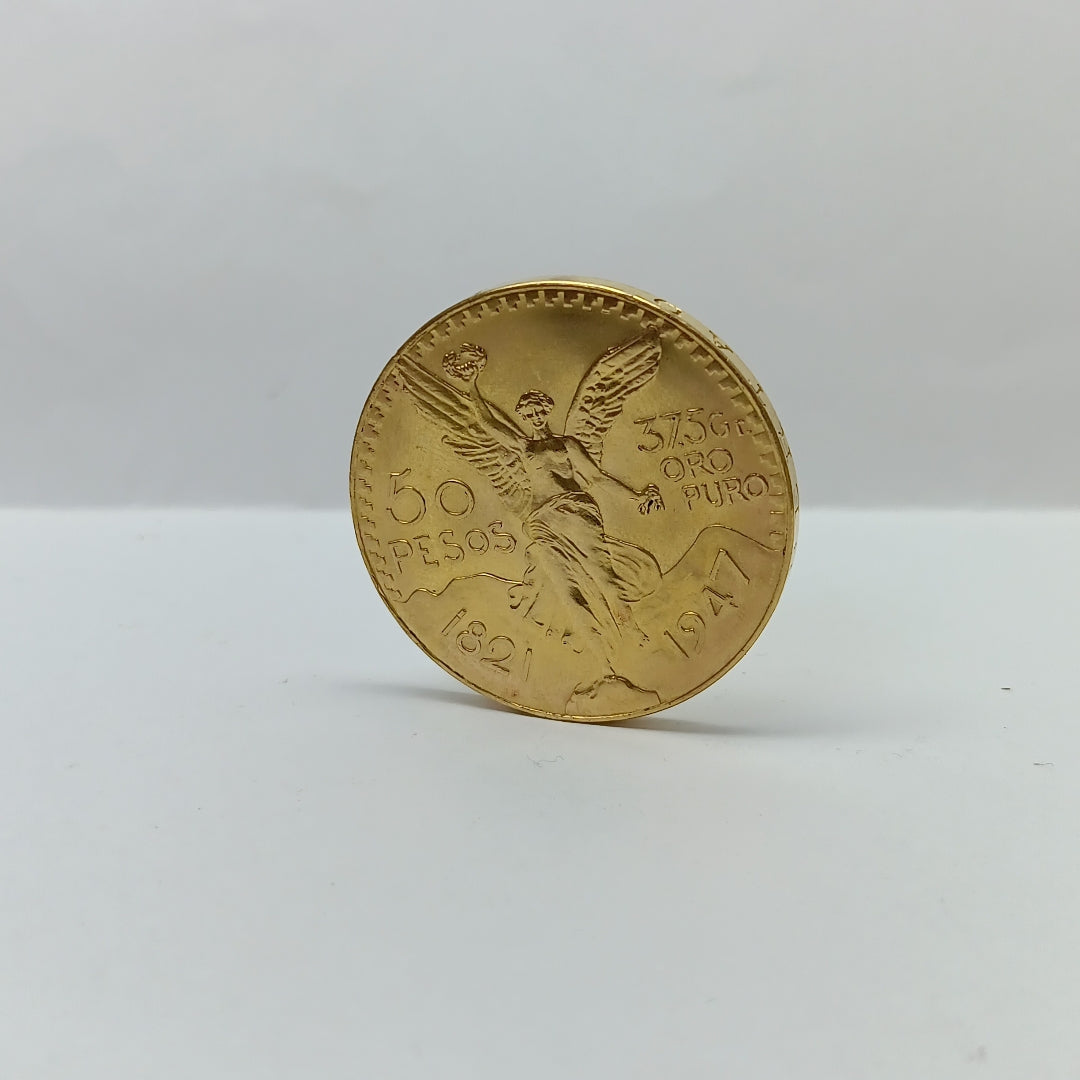 K1 41.6 GRMS 21 K IDENTIFICACIÓN MONEDA NOMINATIVA MATERIALES ORO OBSER (SEMINUEVO)