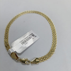 PULSERA ESPECIAL 14K 21 CM 5 GR (NUEVO)