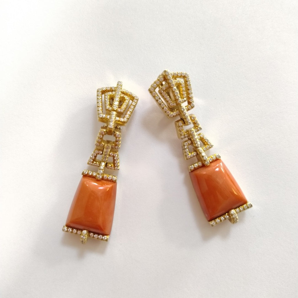 ARETES PAR ORO 18 K 30,40 GRMS (SEMINUEVO)