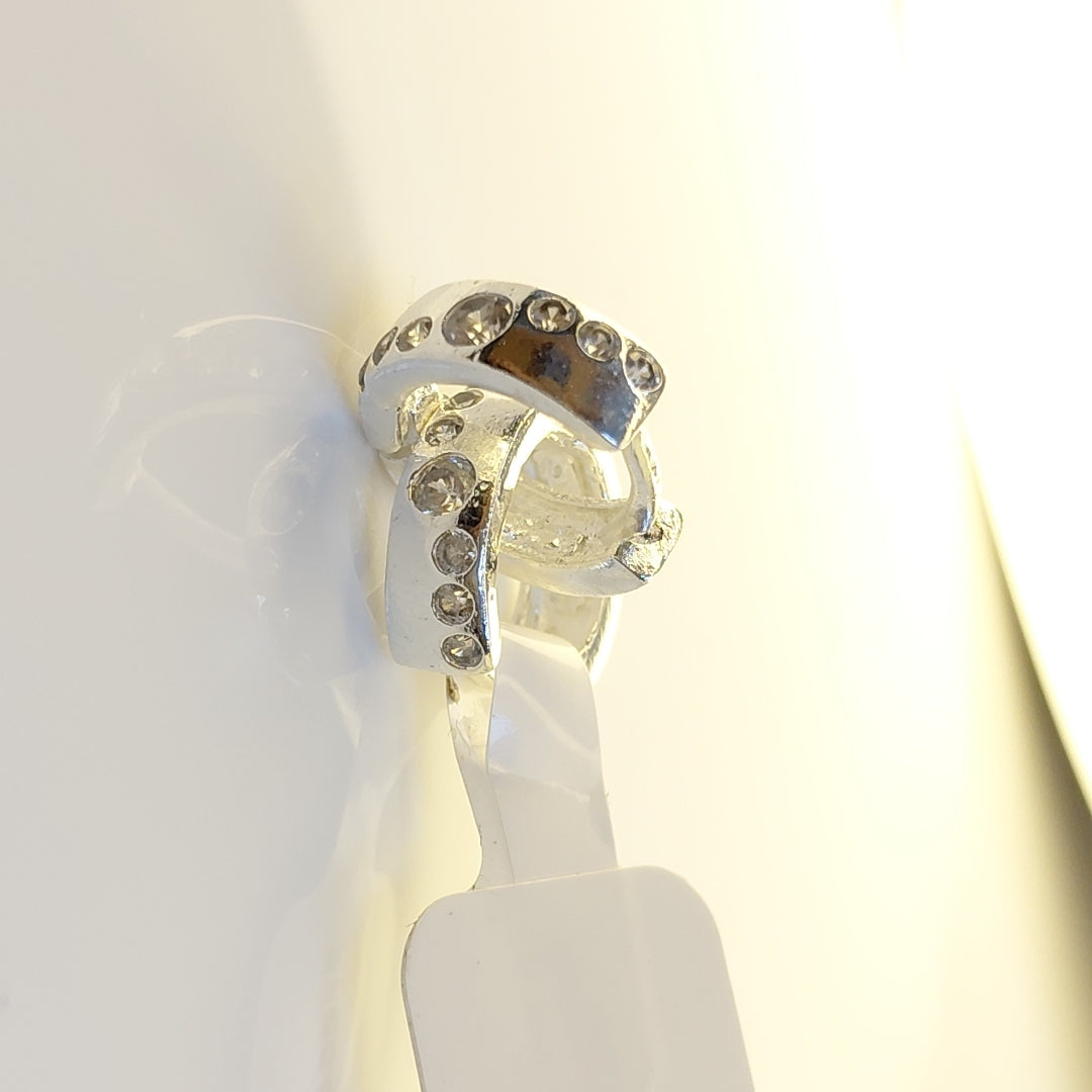 ARRACADAS C/CIRCONIAS PLATA .925 2.4 GR (NUEVO)