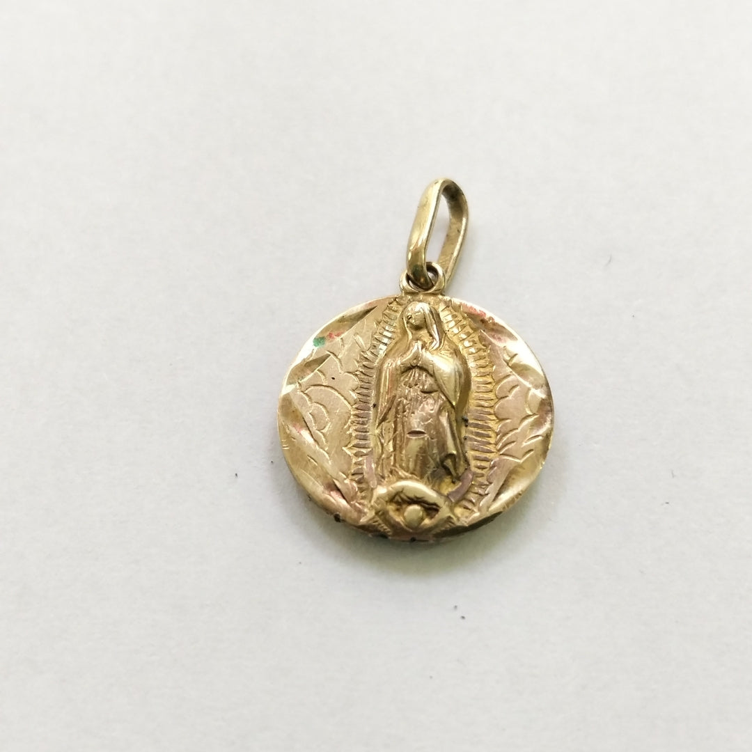 DIJE, MEDALLA RELIGIOSA ORO 8 K 1.4 GRMS (SEMINUEVO)