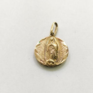 DIJE, MEDALLA RELIGIOSA ORO 8 K 1.4 GRMS (SEMINUEVO)