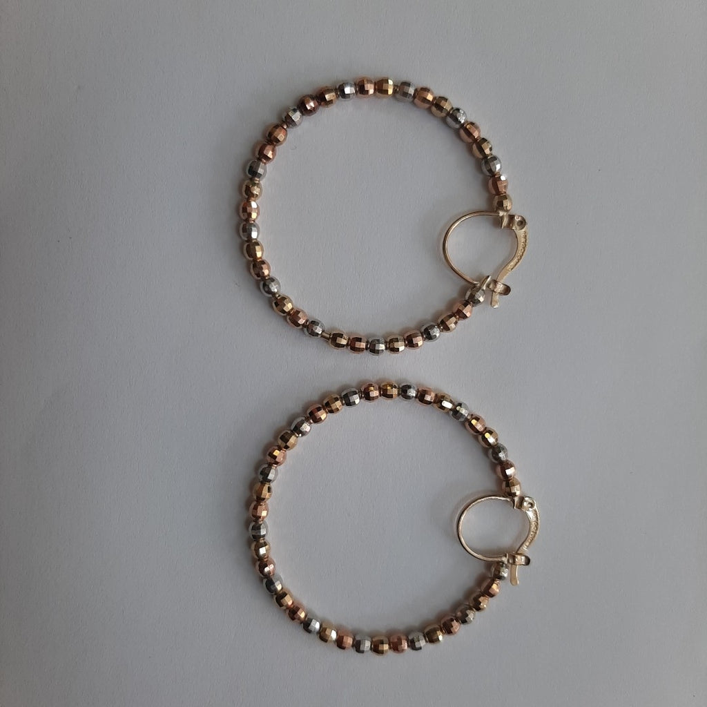 ARRACADAS PAR ORO COMBINADO 10 K 5,90 GRMS (SEMINUEVO)
