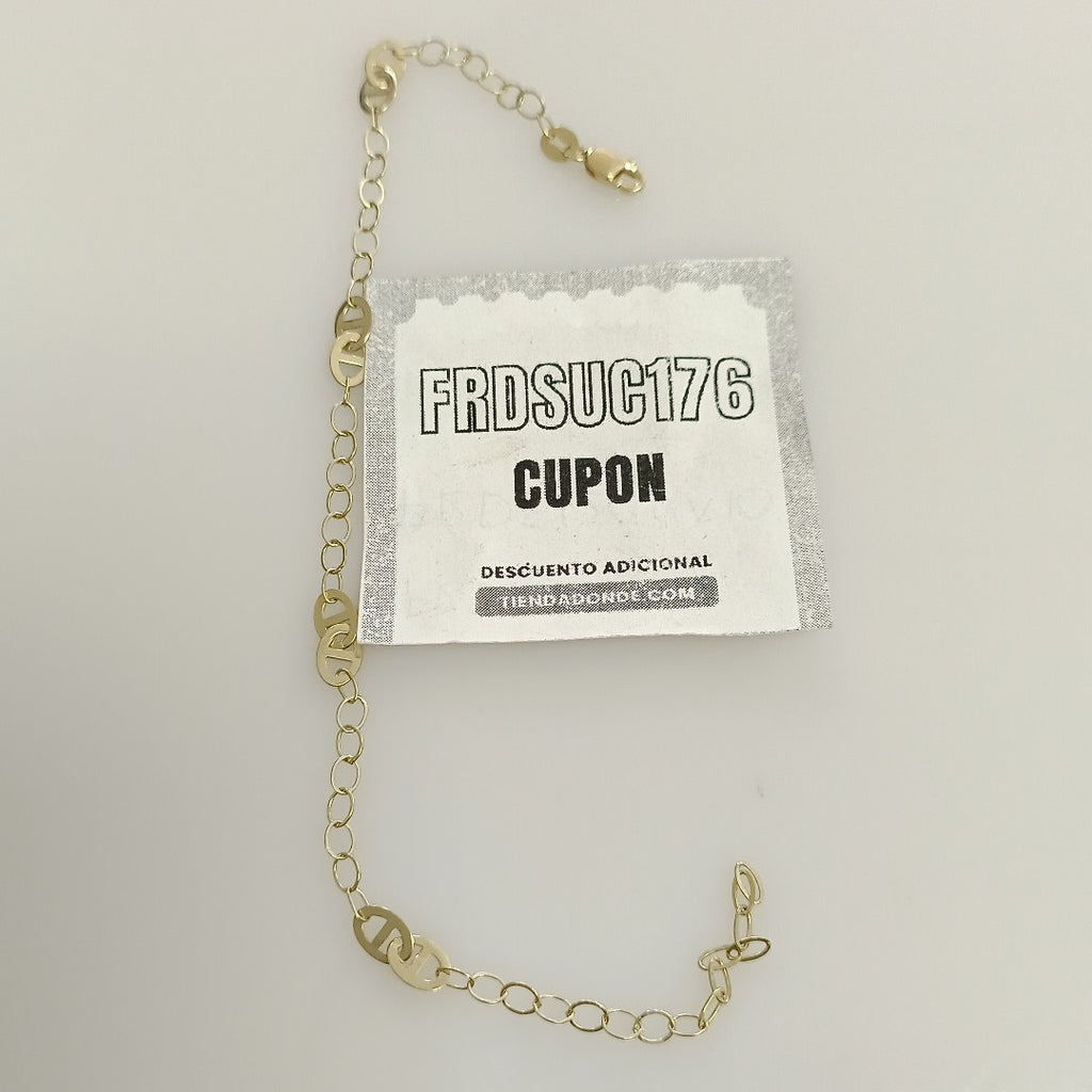 PULSERA ESPECIAL 14K 21 CM 1.9 GR (NUEVO)