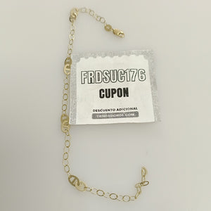 PULSERA ESPECIAL 14K 21 CM 1.9 GR (NUEVO)