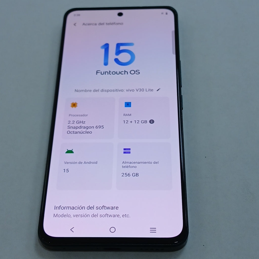 CELULAR VIVO V30 LITE V2314 (2023) 256 GB 12 GB RAM (SEMINUEVO)