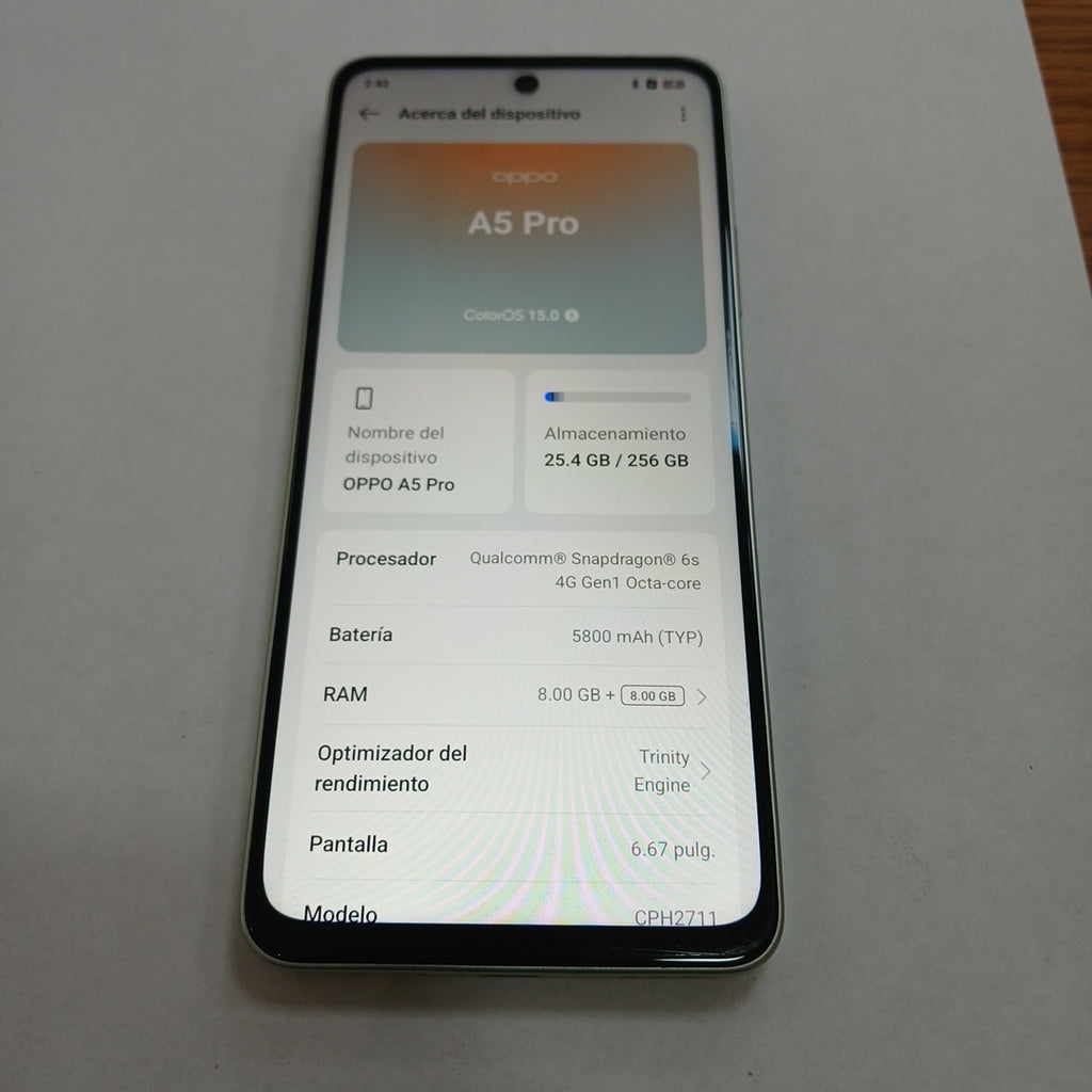CELULAR OPPO A5 PRO CPH2711 (2025) 256 GB 8 GB RAM