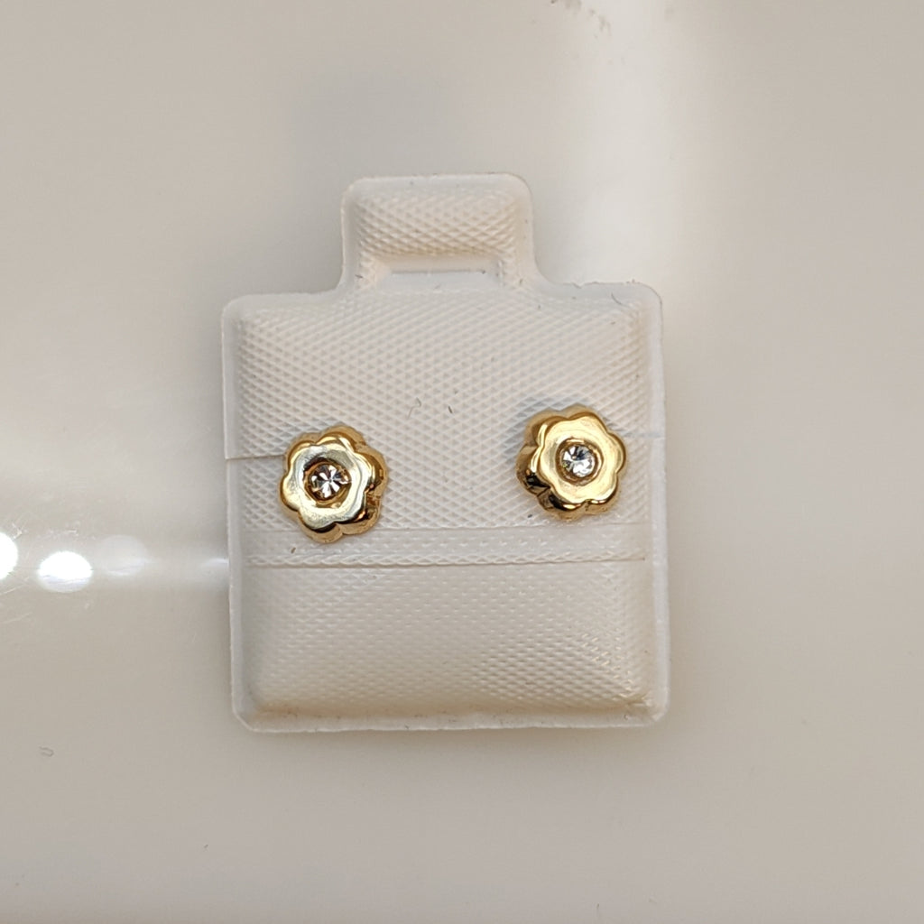 BROQUELES BROQUEL FIG FLOR C CIRCONIA 14K 0.2581 GR (NUEVO)
