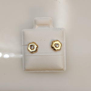 BROQUELES BROQUEL FIG FLOR C CIRCONIA 14K 0.2581 GR (NUEVO)