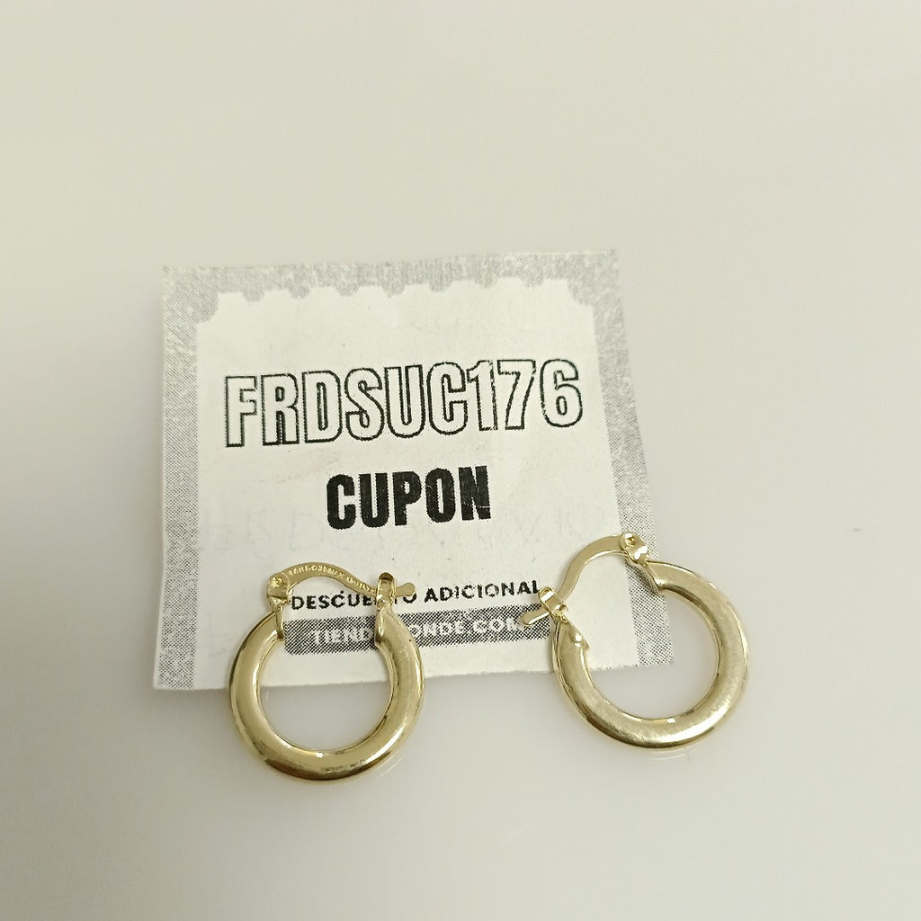 ARETES ARRACADAS 14K 1.6 GR (NUEVO)