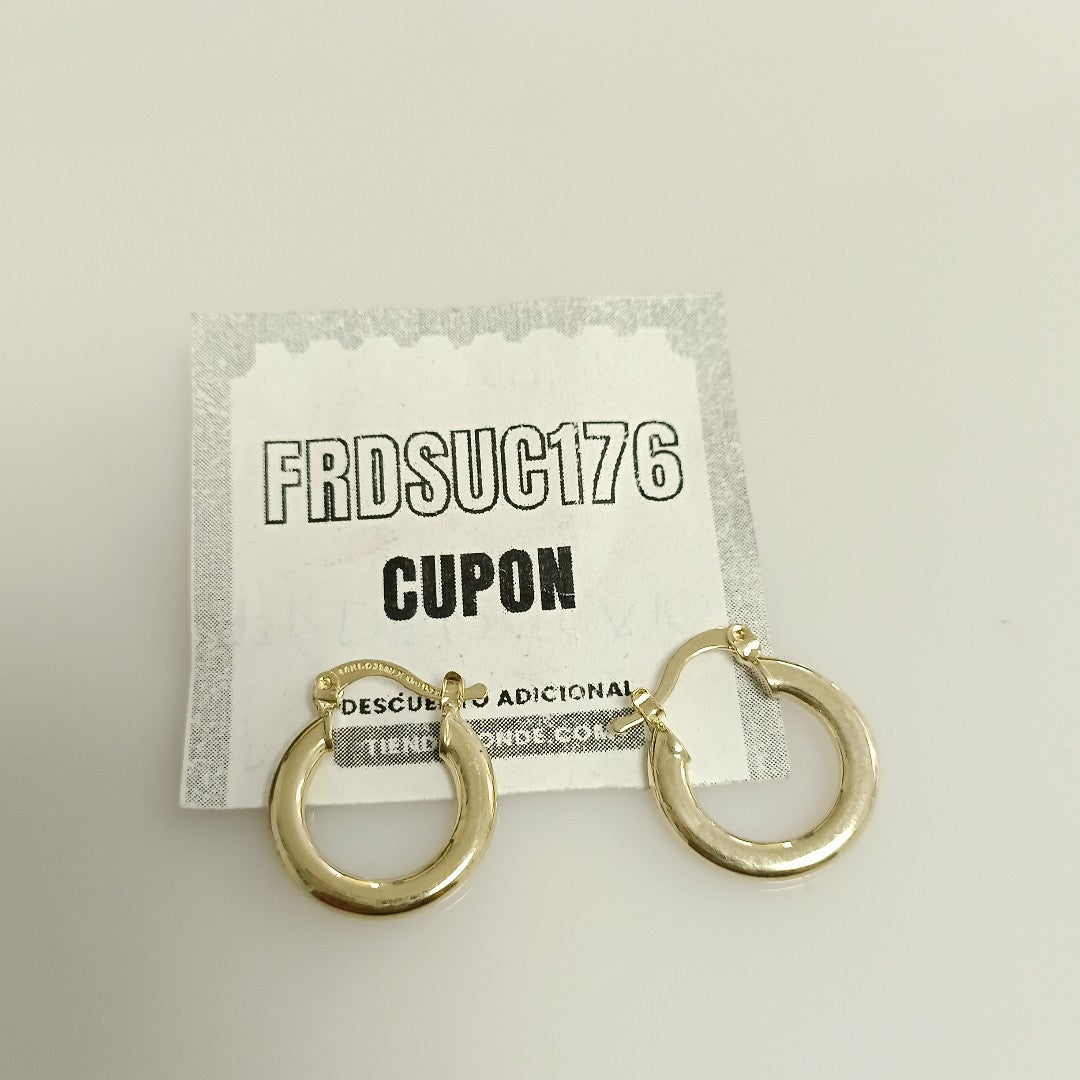 ARETES ARRACADAS 14K 1.6 GR (NUEVO)