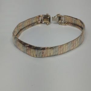 BRAZALETE ORO,ORO COMBINADO 14 K 16,00 GRMS (SEMINUEVO)
