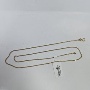 CADENAS TEJIDO BARBADA ORO 10K 55 CM 3.1 GR (NUEVO)