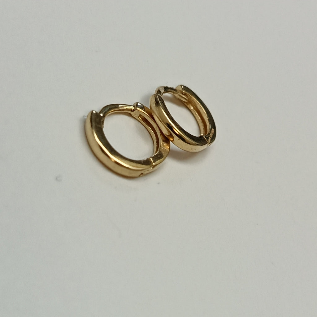 ARETES HUGGIE 14K 1.3 GR (NUEVO)