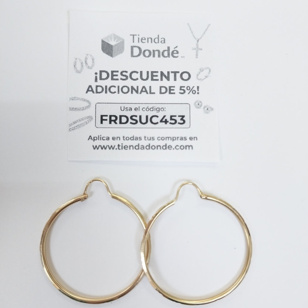 ARRACADAS PAR ORO 14 K 3,70 GRMS (SEMINUEVO)