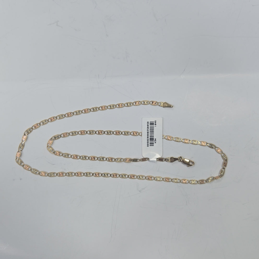 CADENAS TEJIDO GUCHI ORO 10K 55 CM 6.7 GR (NUEVO)