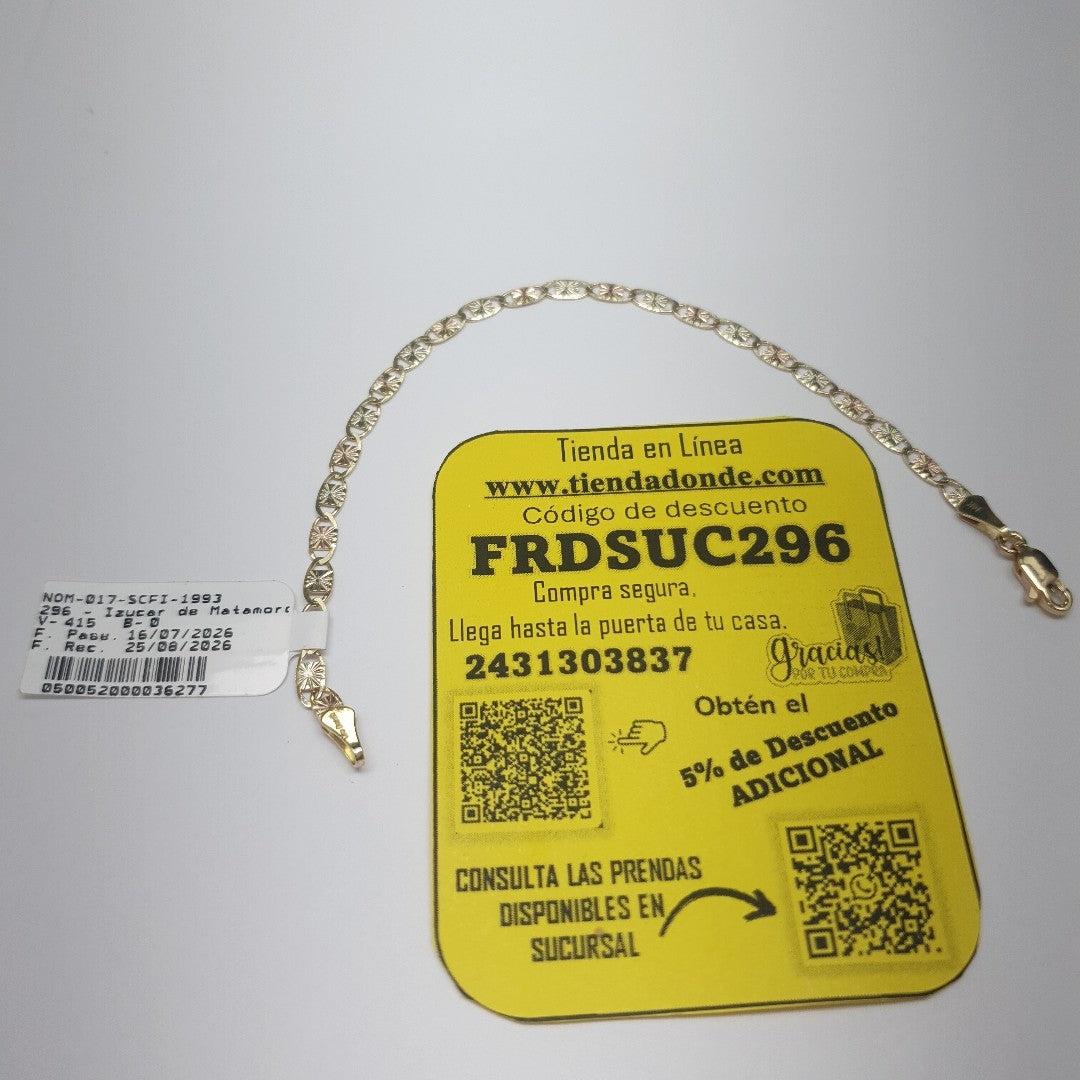 PULSERA GUCHI 14K 16 CM 2.7 GR (NUEVO)