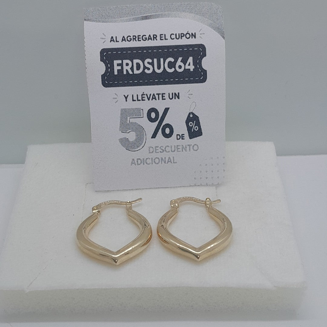 ARETES ARRACADAS 14K 2.1 GR (NUEVO)