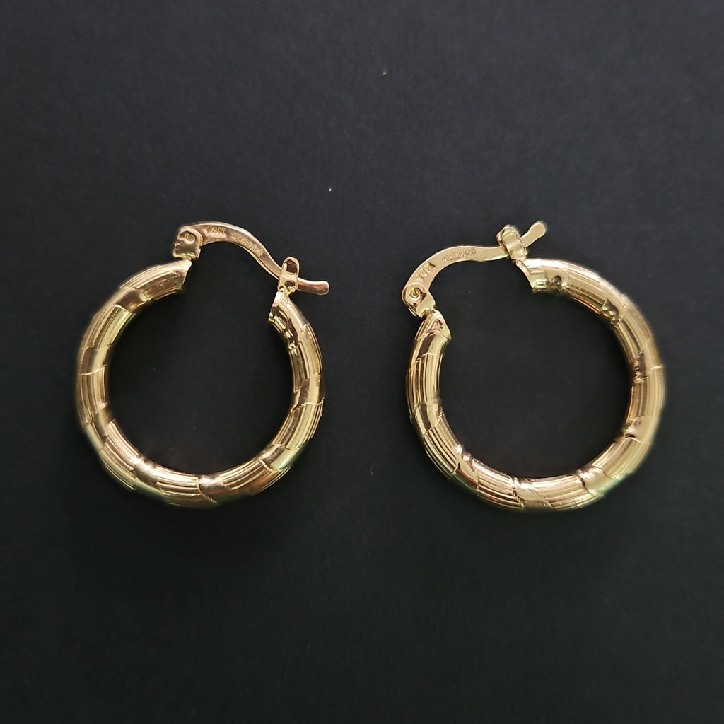 ARETES ARRACADAS 14K 2.7 GR (NUEVO)