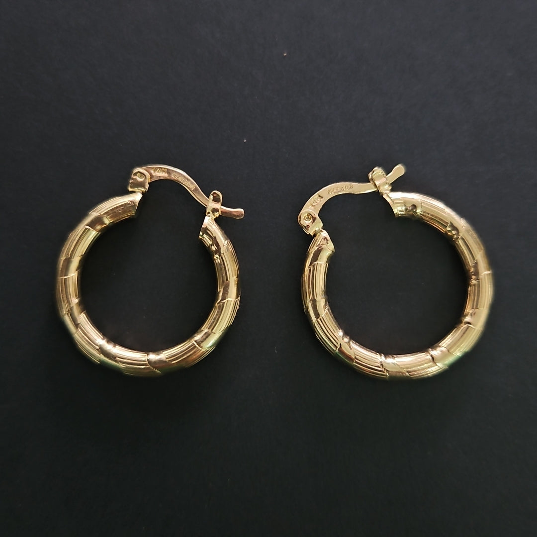 ARETES ARRACADAS 14K 2.7 GR (NUEVO)