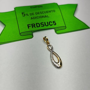DIJE ORO COMBINADO 14 K 0,60 GRMS (SEMINUEVO)