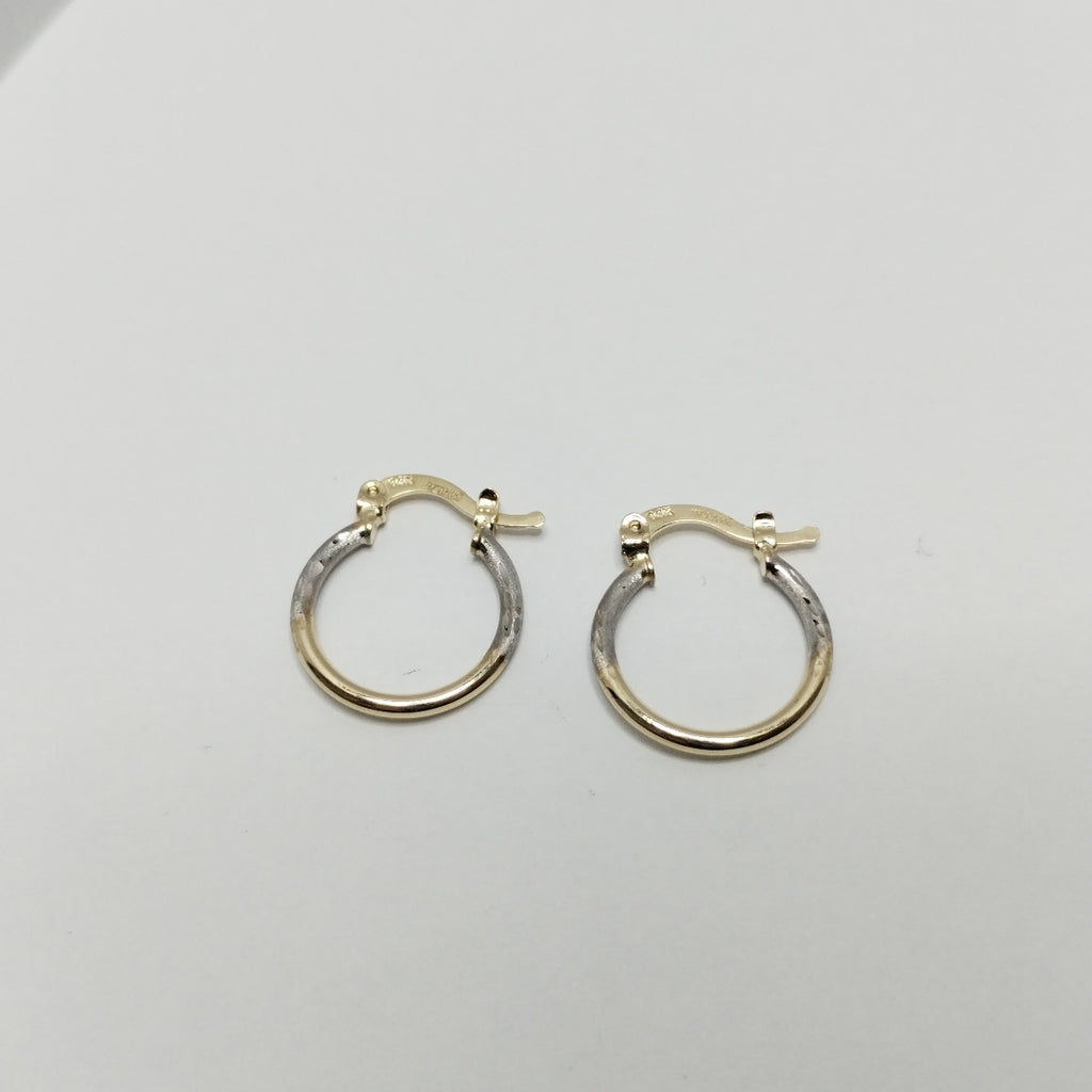 ARETES ARRACADAS COMBINADAS 14K 1.1 GR (NUEVO)
