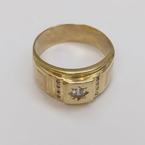 ANILLO ORO 10 K 9.5 GRMS (SEMINUEVO)