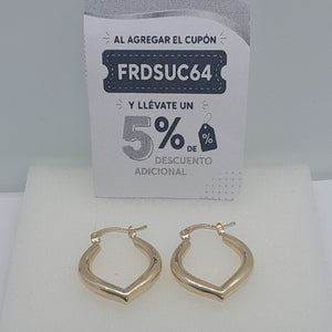 ARETES ARRACADAS 14K 2 GR (NUEVO)