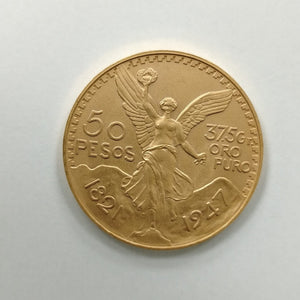 Moneda Centenario Cincuenta Pesos Oro Mexicano 21.6K