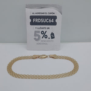 PULSERA ESPECIAL 14K 18 CM 4.4 GR (NUEVO)