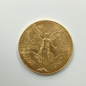 Moneda Centenario Cincuenta Pesos Oro Mexicano 21.6K