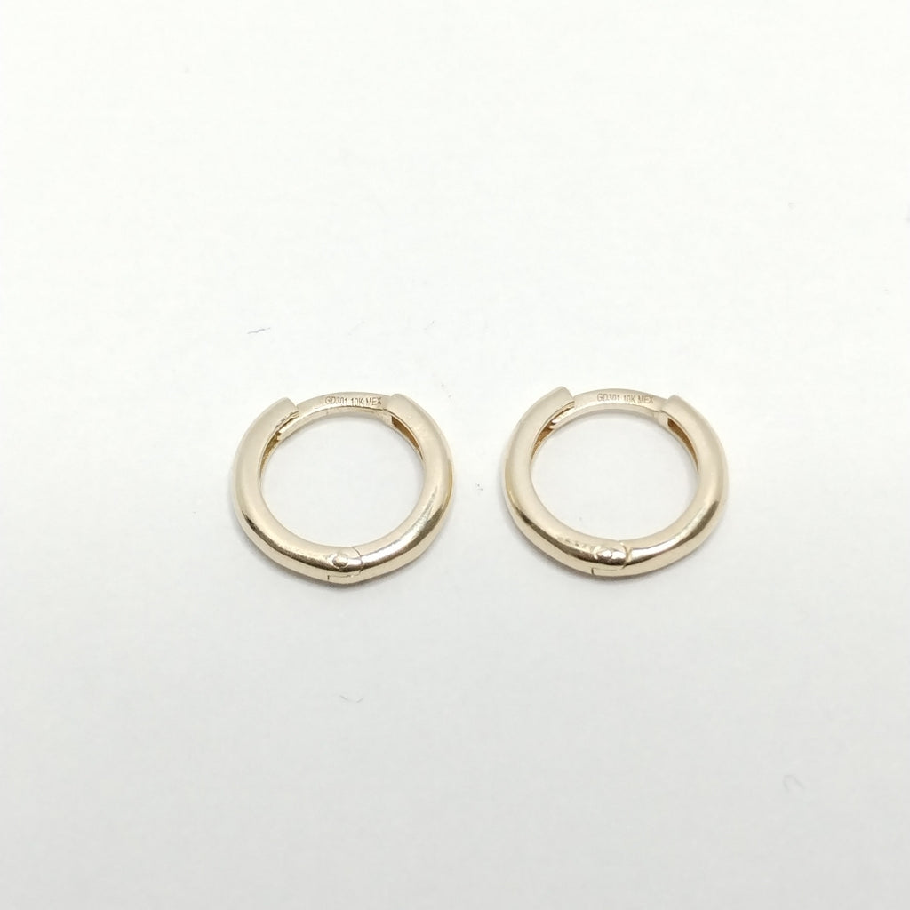 ARETES ARRACADAS LISAS 10K 1.1 GR (NUEVO)