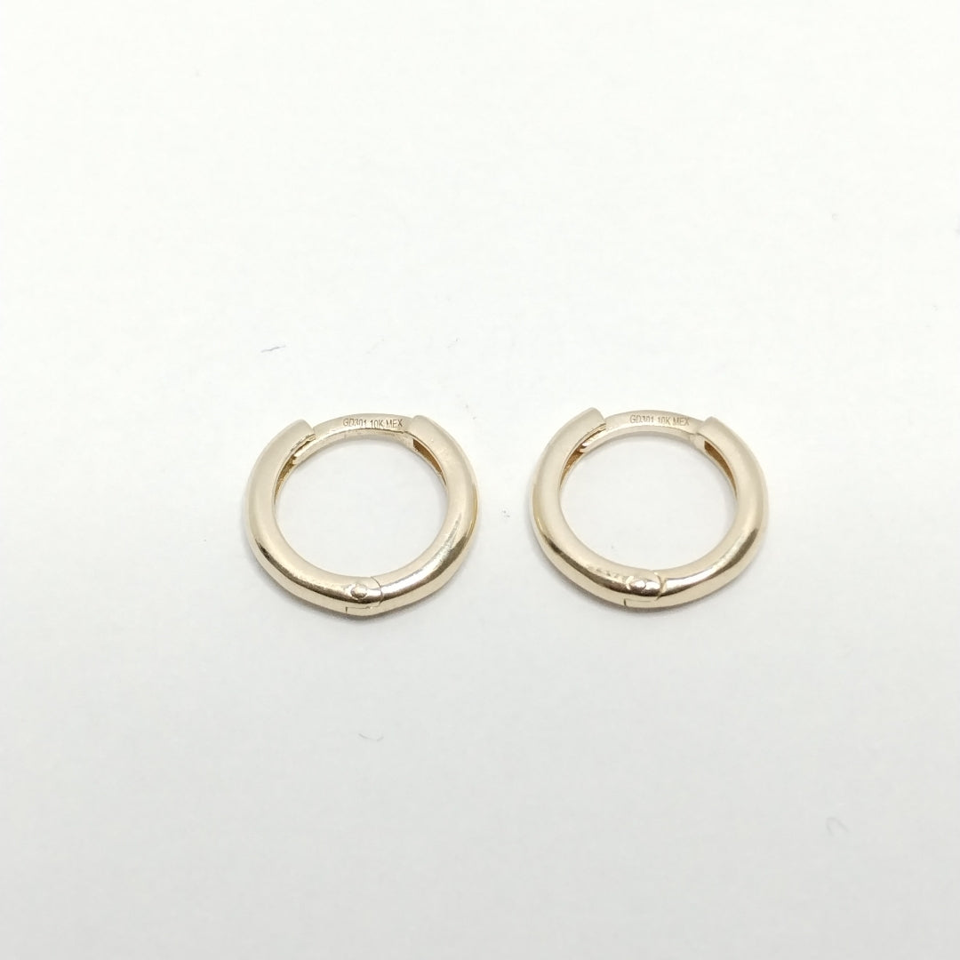 ARETES ARRACADAS LISAS 10K 1.1 GR (NUEVO)
