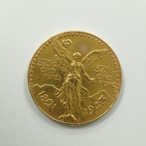 Moneda Centenario Cincuenta Pesos Oro Mexicano 21.6K