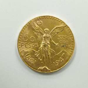 Moneda Centenario Cincuenta Pesos Oro Mexicano 21.6K