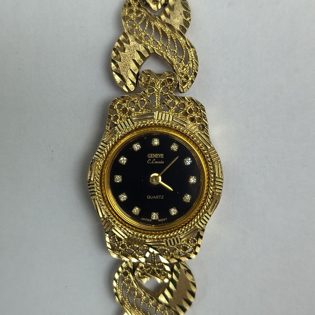 RELOJ CAJA ACERO PULSO ORO ORO 14 K 26 GRMS (SEMINUEVO)