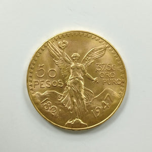 Moneda Centenario Cincuenta Pesos Oro Mexicano 21.6K