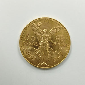 Moneda Centenario Cincuenta Pesos Oro Mexicano 21.6K