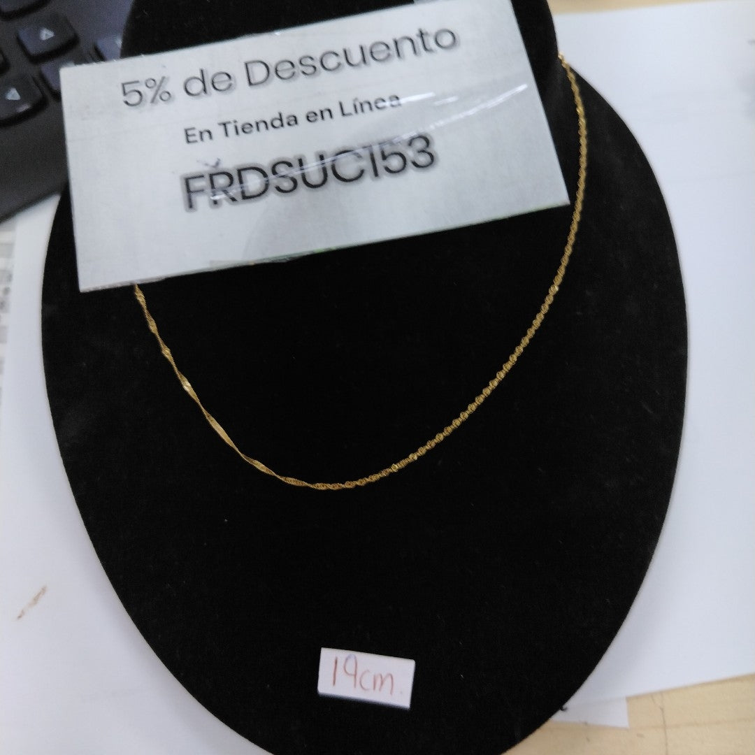 CADENA ORO 10 K 0.9 GRMS (SEMINUEVO)