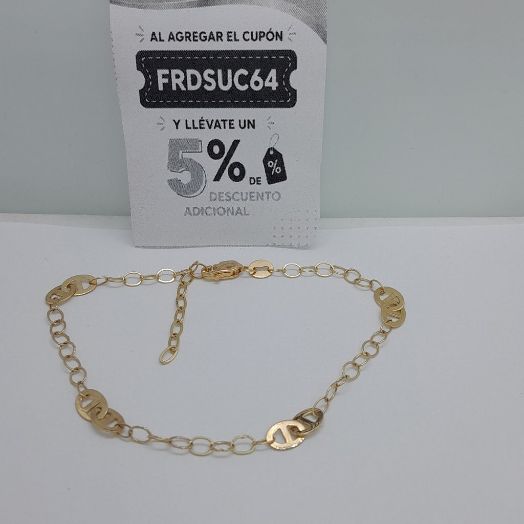 PULSERA ESPECIAL 14K 21 CM 1.8 GR (NUEVO)