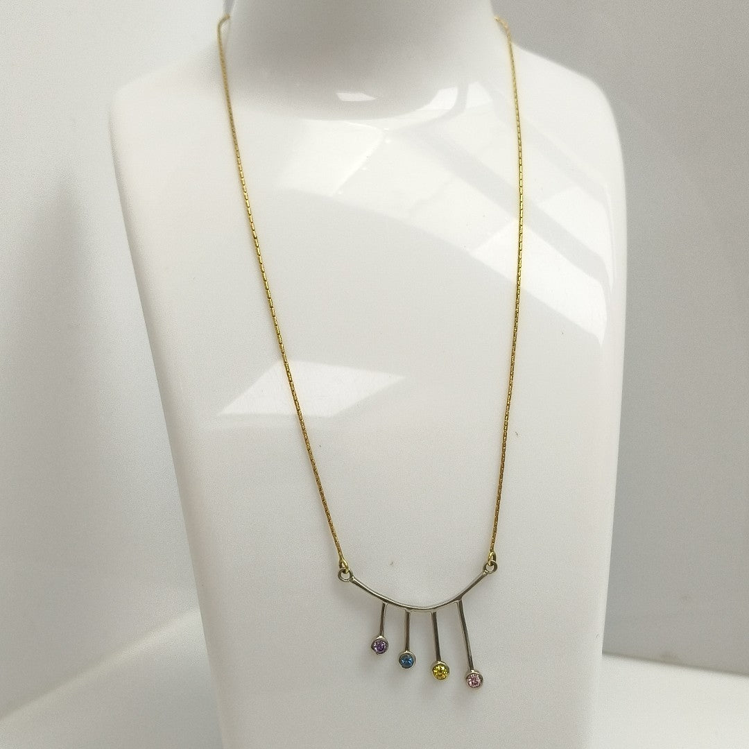GARGANTILLA ORO COMBINADO 14 K 4,90 GRMS (SEMINUEVO)
