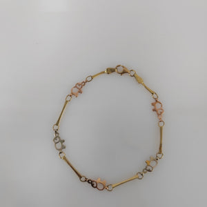 PULSERA ORO, ORO COMBINADO 14 K 2.6 GRMS (SEMINUEVO)
